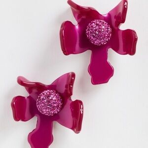 Lele Sadoughi
Crystal Lily Button Earrings NWT
